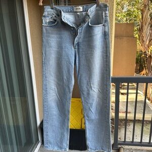 Agolde Sky Blue Relaxed Jeans